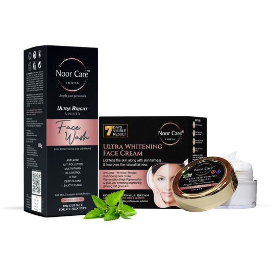 Combo Ultra Whitening Cream And Ultra Bright Face Wash